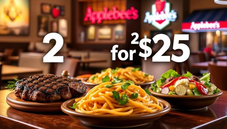 2 for $25 Applebee's Menu with Prices