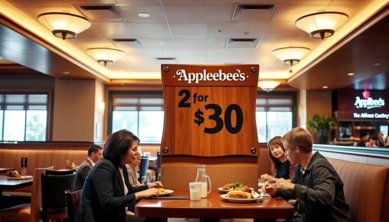 Applebee's 2 for $30 Menu