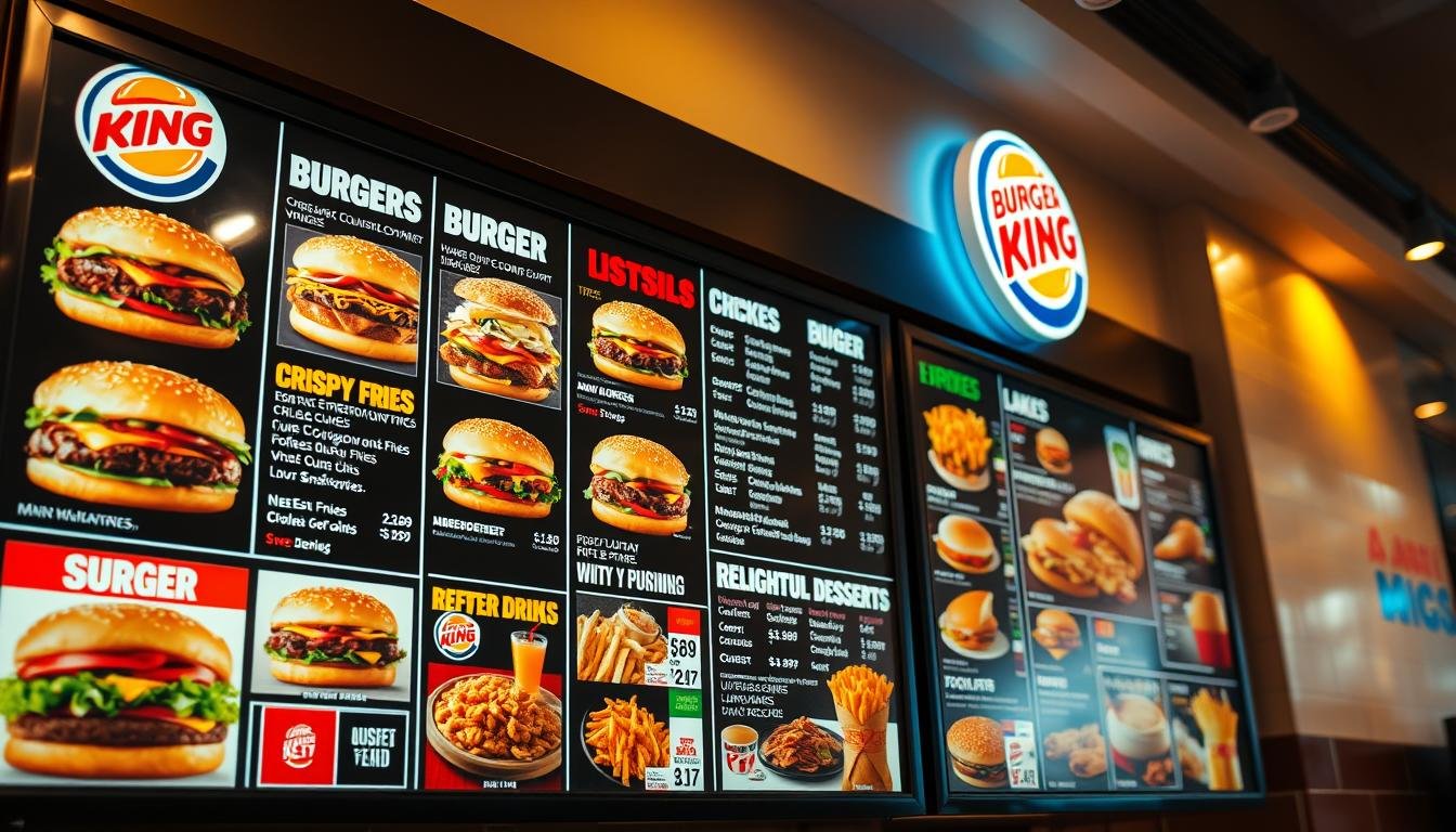Burger King Menu