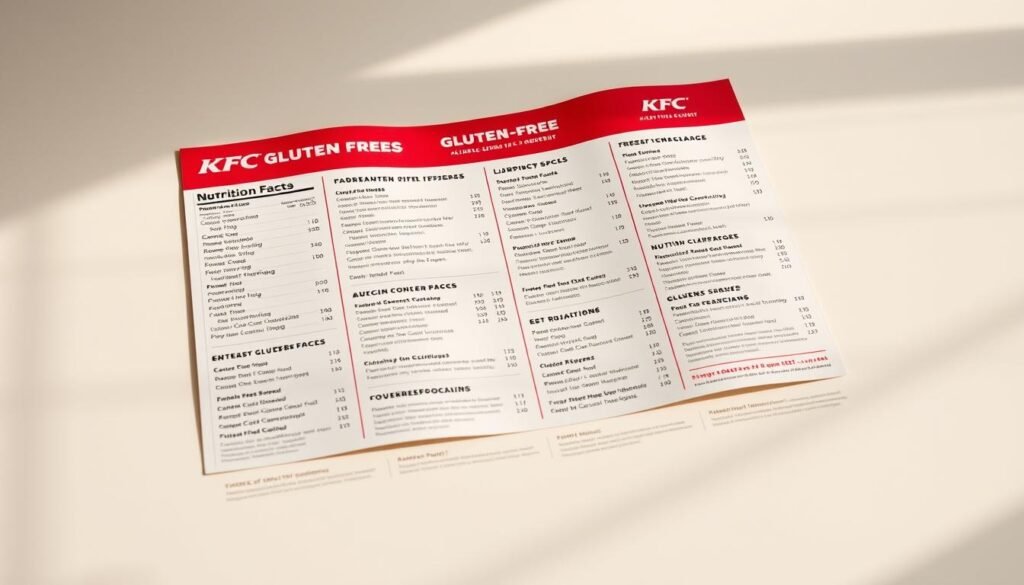 KFC Gluten Free Menu Nutrition Facts