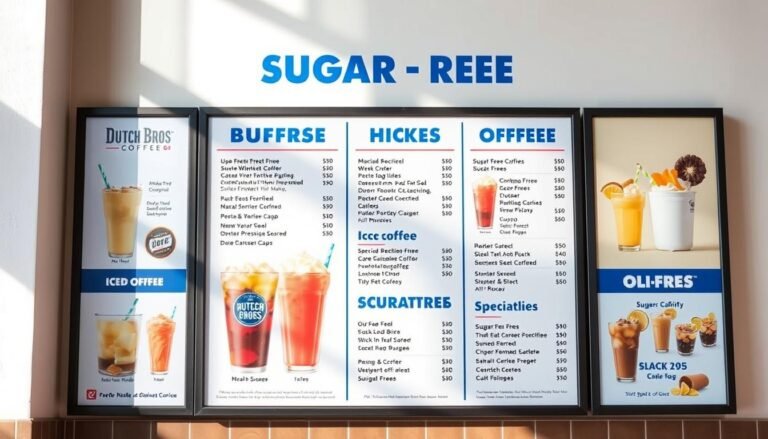 dutch bros sugar free menu